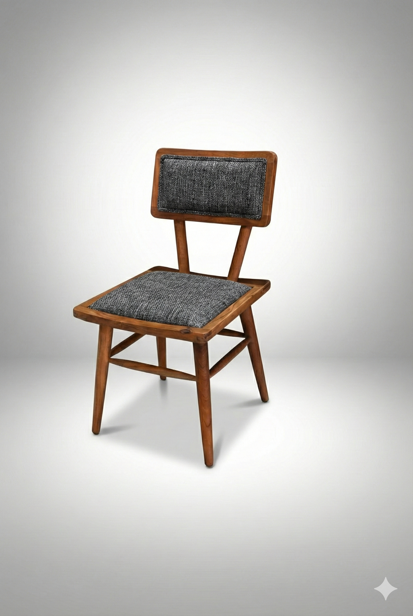 Grey Wooden Armchair