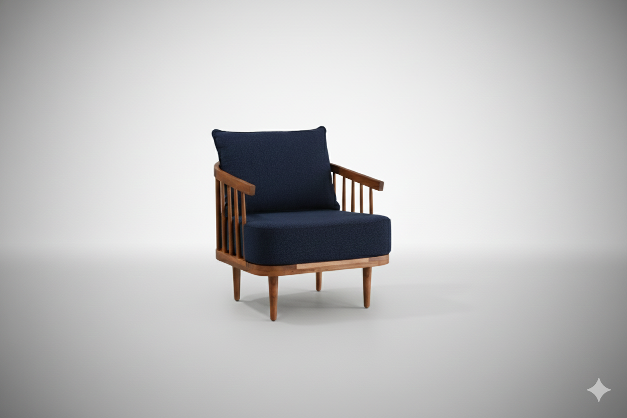 Blue Grand Armchair