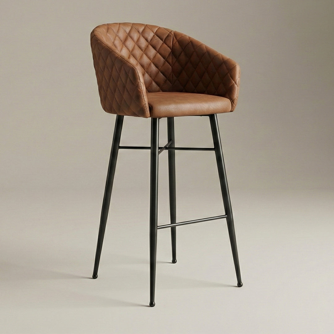 Milano Leather Bar Chair