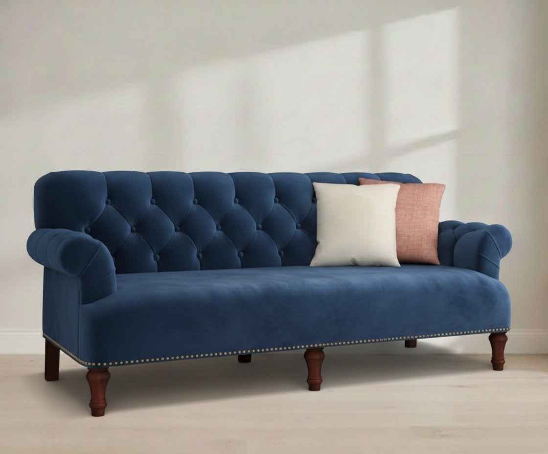Blue Wooden Sofa